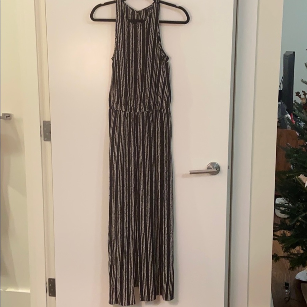 Club Monaco striped silk jumpsuit dress 00 NWT
